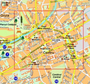 Harta personalizata Cluj-Napoca - Hotel Beyfin